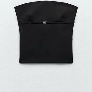 Zara Buckle Strapless Top